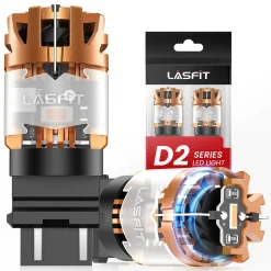 Amber 3157 CanBus-Ready Turn Signal Light LED Bulbs | D2 Series