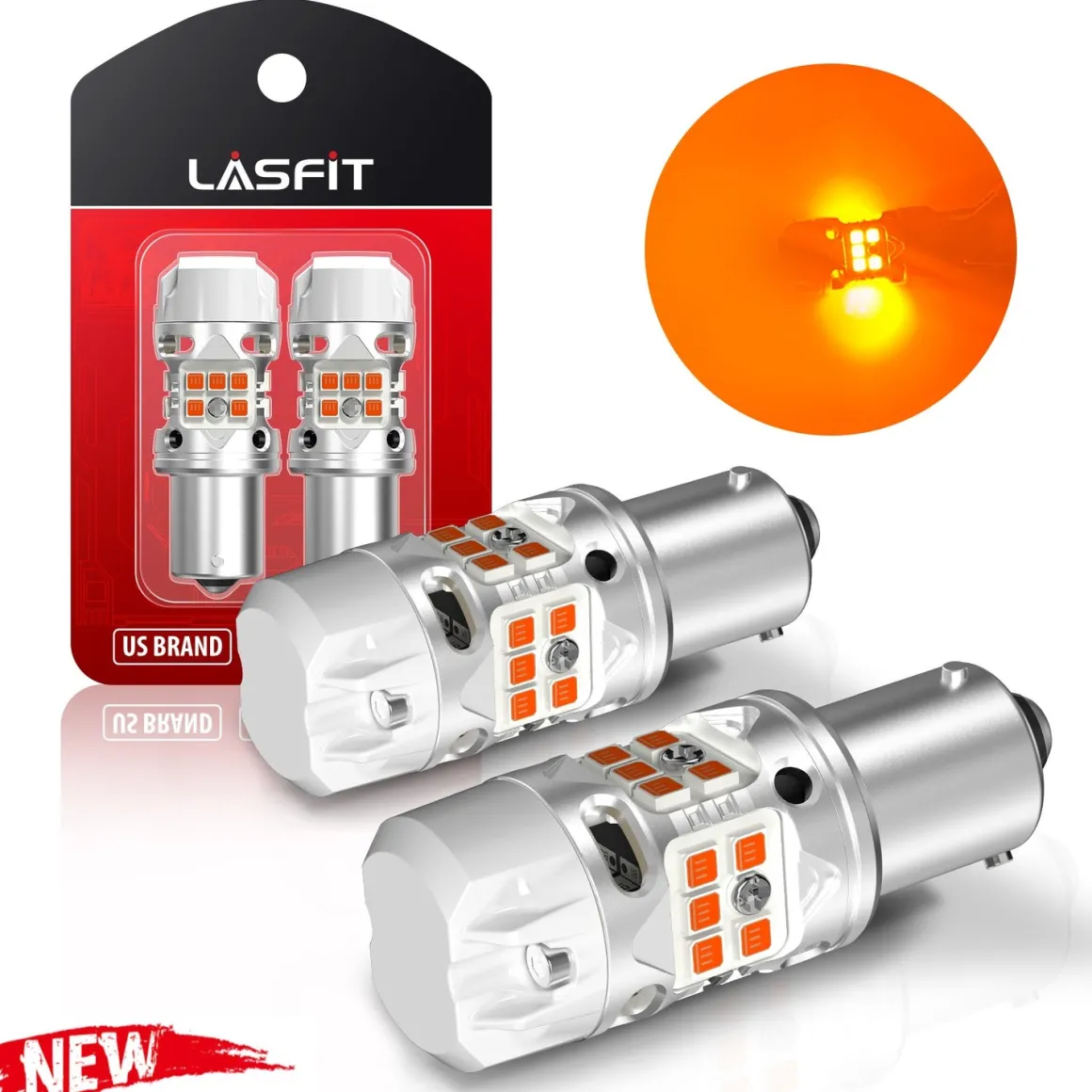 BAU15S PY21W LED Turn Signal Bulbs CanBus-Ready Amber | T3 Series