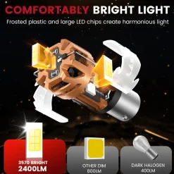 1156 CanBus-Ready Reverse Backup Light LED Bulbs | D2 Series