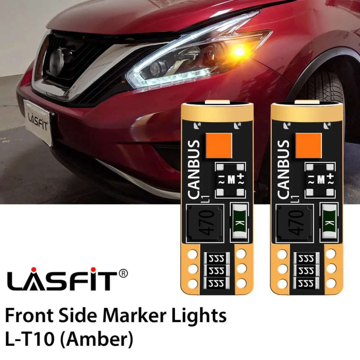 8 Colors License Plate Dome Map Side Marker T10/ 168/ 194 Bulbs | CANBUS Error Free, 1 Pair