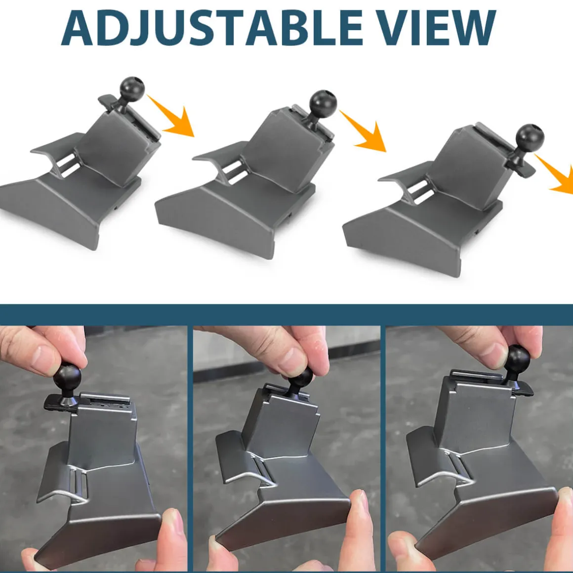 Custom Car Air Vent Clip For 0.67'' Joint Ball Cell Phone Holder