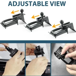 Custom Car Air Vent Clip For 0.67'' Joint Ball Cell Phone Holder