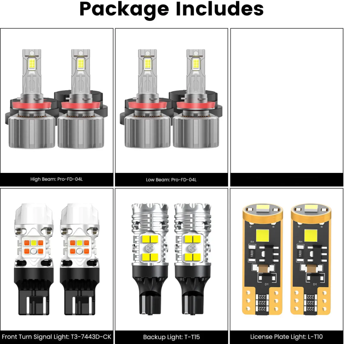 Custom Engineered for 2020-2026 Chevrolet Silverado HD 2500/3500 WT LT Custom LED Bulbs Upgrade | Tested and Verified