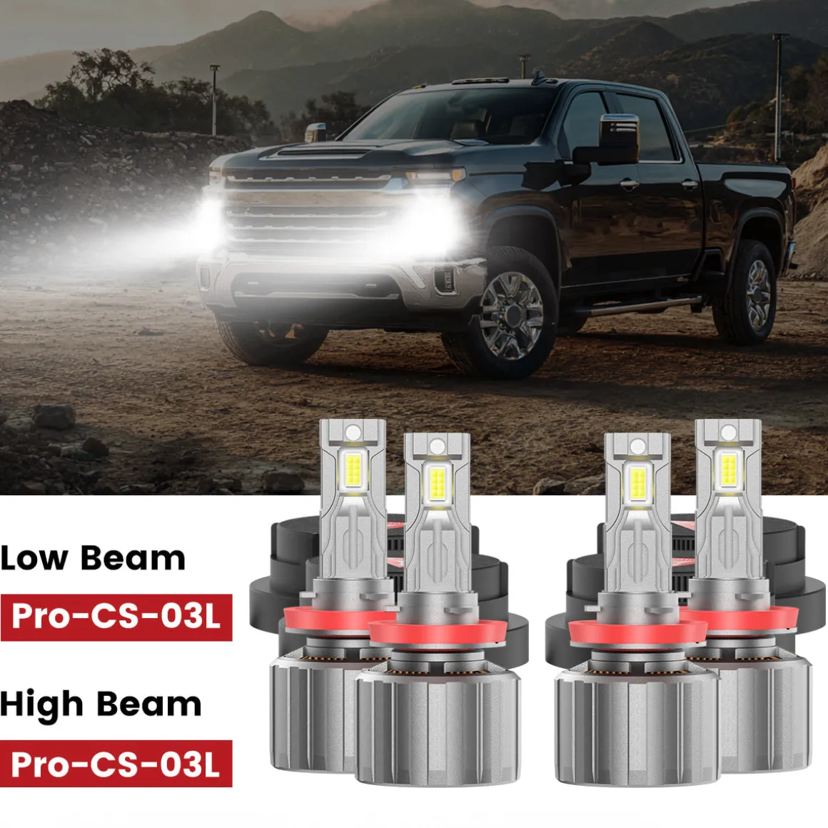 Custom Engineered for 2020-2026 Chevrolet Silverado HD 2500/3500 WT LT Custom LED Bulbs Upgrade | Tested and Verified