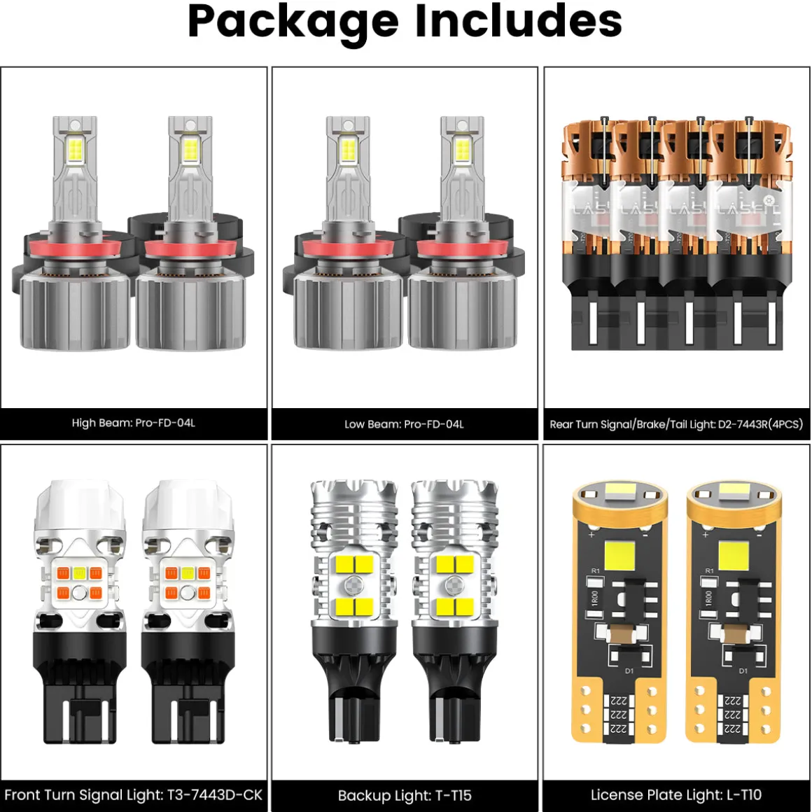 Custom Engineered for 2020-2026 Chevrolet Silverado HD 2500/3500 WT LT Custom LED Bulbs Upgrade | Tested and Verified