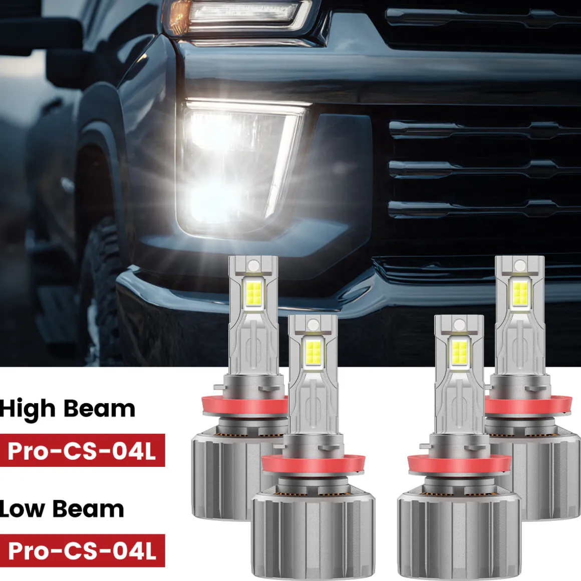 Custom Engineered for 2023-2026 Chevrolet Silverado 1500 WT Custom Trail Boss LED Bulbs Upgrade | Tested and Verified