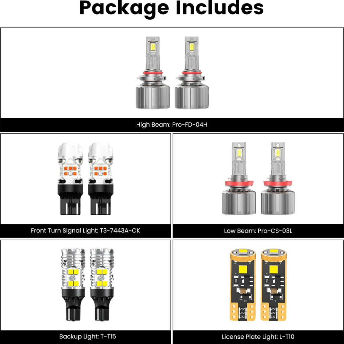 Custom Engineered for 2022 Chevrolet Silverado 1500 LED Bulbs Upgrade