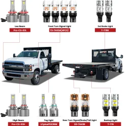 Custom Engineered for 2019-2025 Chevrolet Silverado 4500 5500 6500 LED Bulbs Upgrade