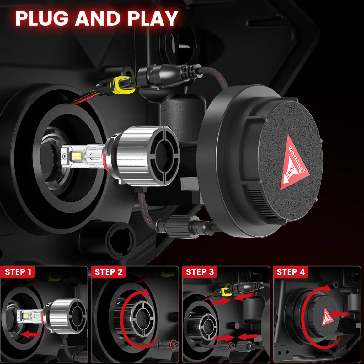 Custom Engineered for 2023-2025 Ford Chassis Cab F-350/450/550 LED Bulbs Upgrade
