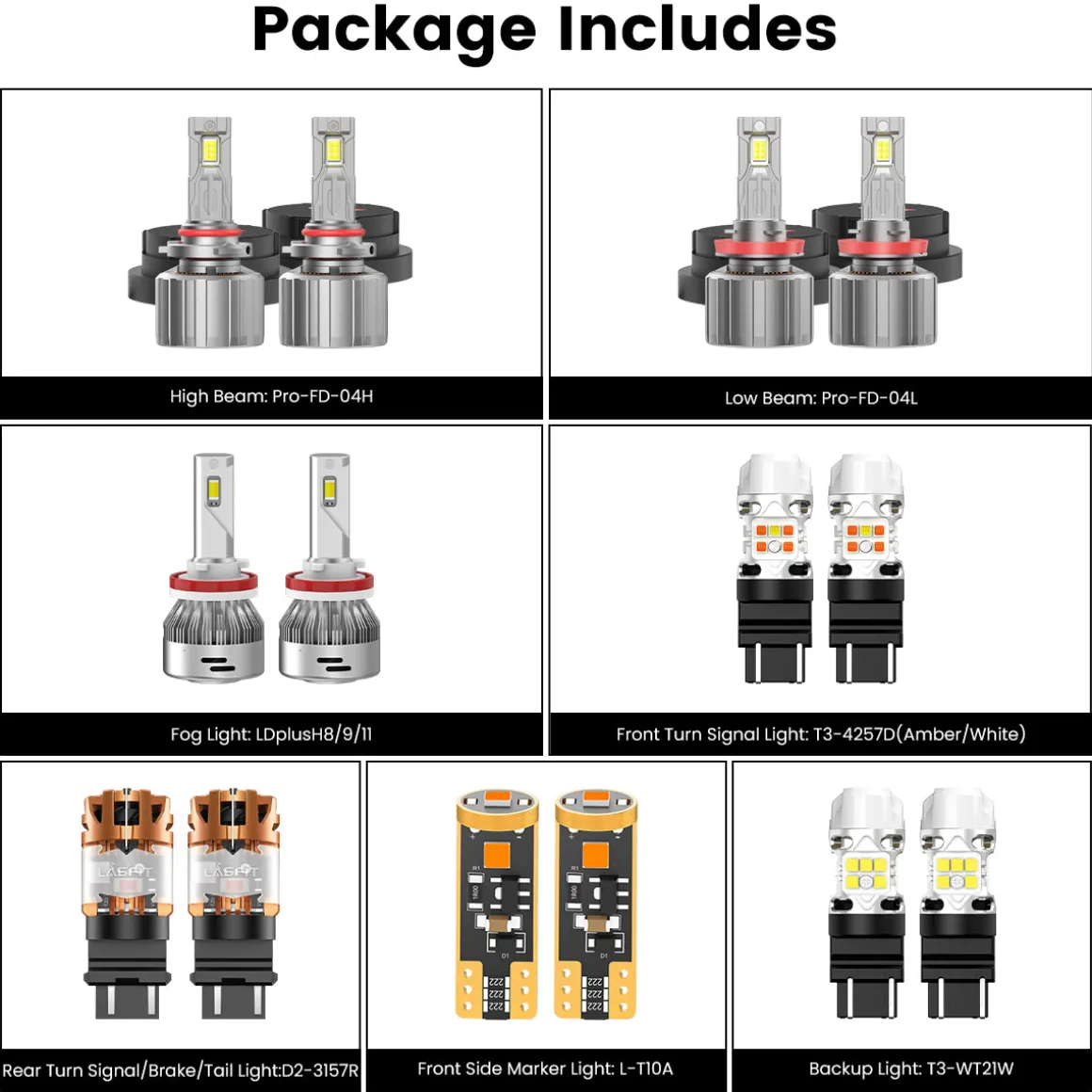 Custom Engineered for 2023-2025 Ford Chassis Cab F-350/450/550 LED Bulbs Upgrade