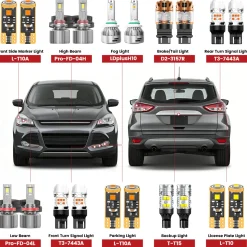 Custom Engineered for 2013-2016 Ford Escape LED Bulbs Upgrade