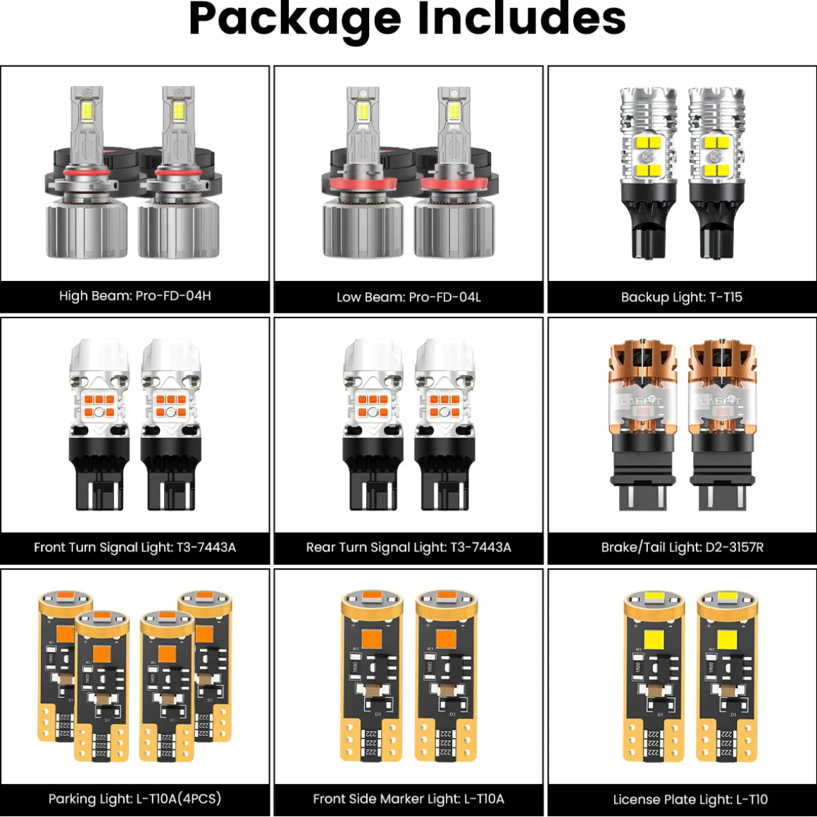 Custom Engineered for 2013-2016 Ford Escape LED Bulbs Upgrade