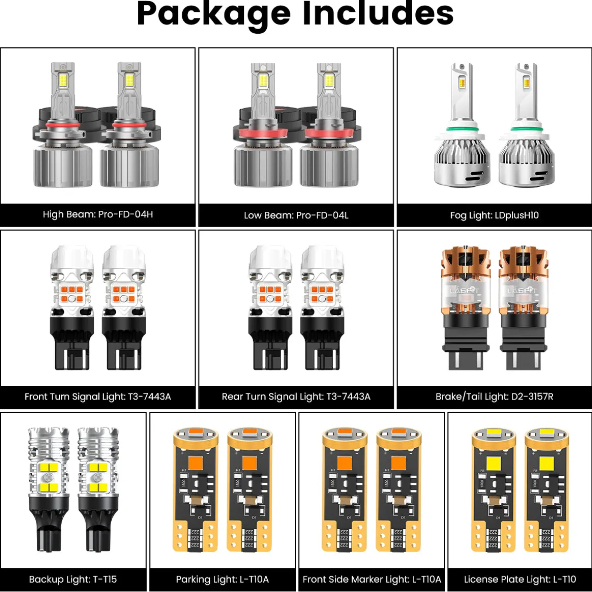 Custom Engineered for 2013-2016 Ford Escape LED Bulbs Upgrade