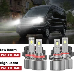 Custom Engineered for 2015-2025 Ford Transit-150/250/350 LED Bulbs Upgrade | Tested and Verified