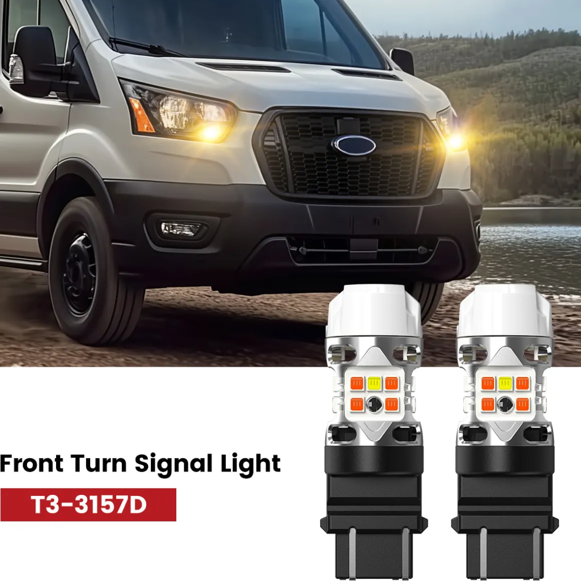 Custom Engineered for 2015-2025 Ford Transit-150/250/350 LED Bulbs Upgrade | Tested and Verified