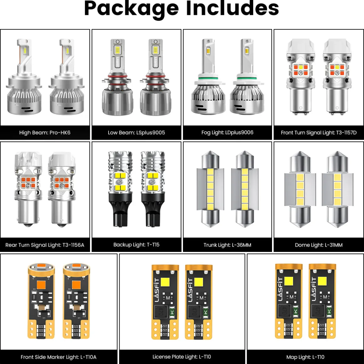 Custom Engineered for 2019-2021 Kia Forte LED Bulbs Upgrade | Tested and Verified
