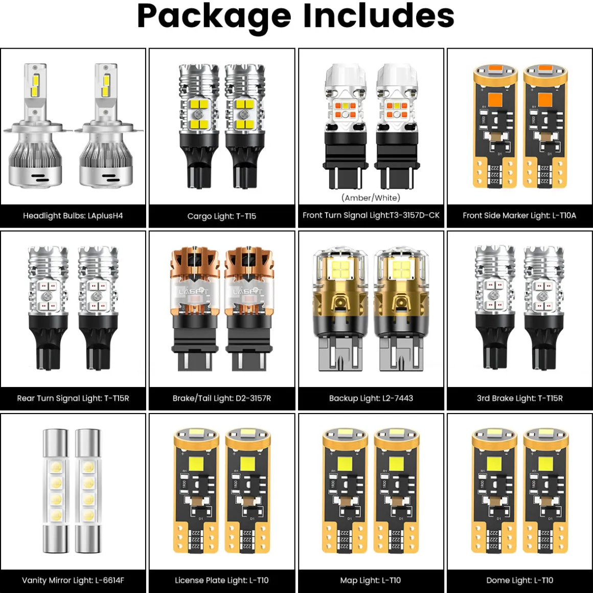 Custom Engineered for 2014-2017 Toyota Tundra LED Bulbs Upgrade