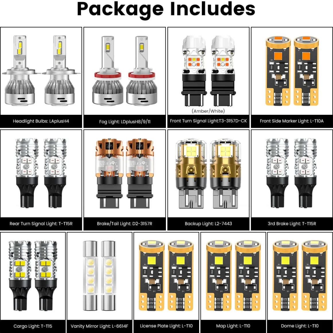 Custom Engineered for 2014-2017 Toyota Tundra LED Bulbs Upgrade