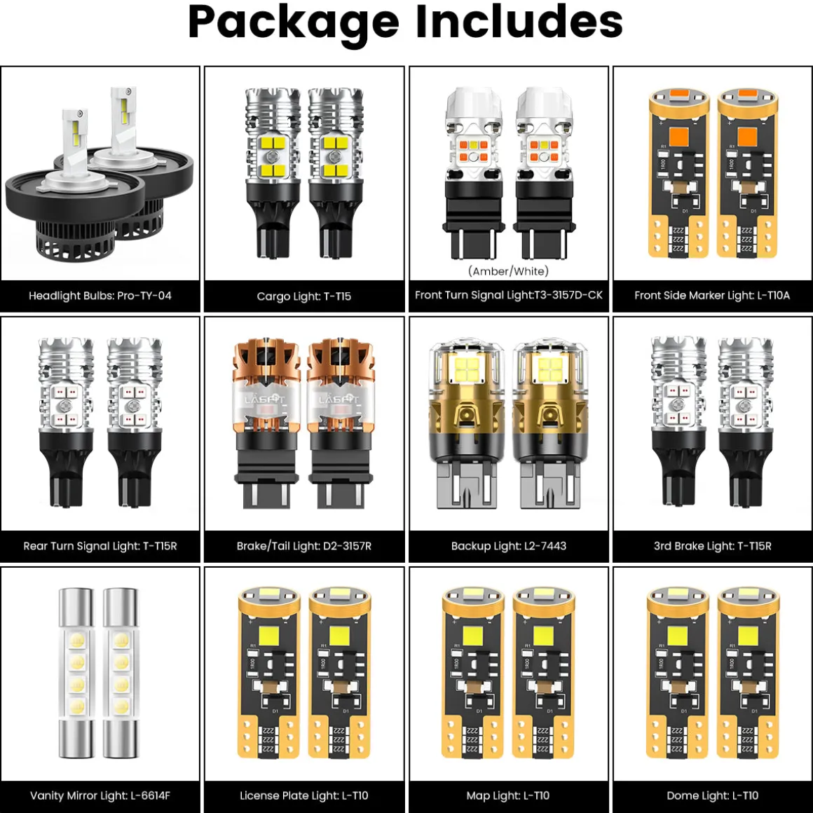 Custom Engineered for 2014-2017 Toyota Tundra LED Bulbs Upgrade