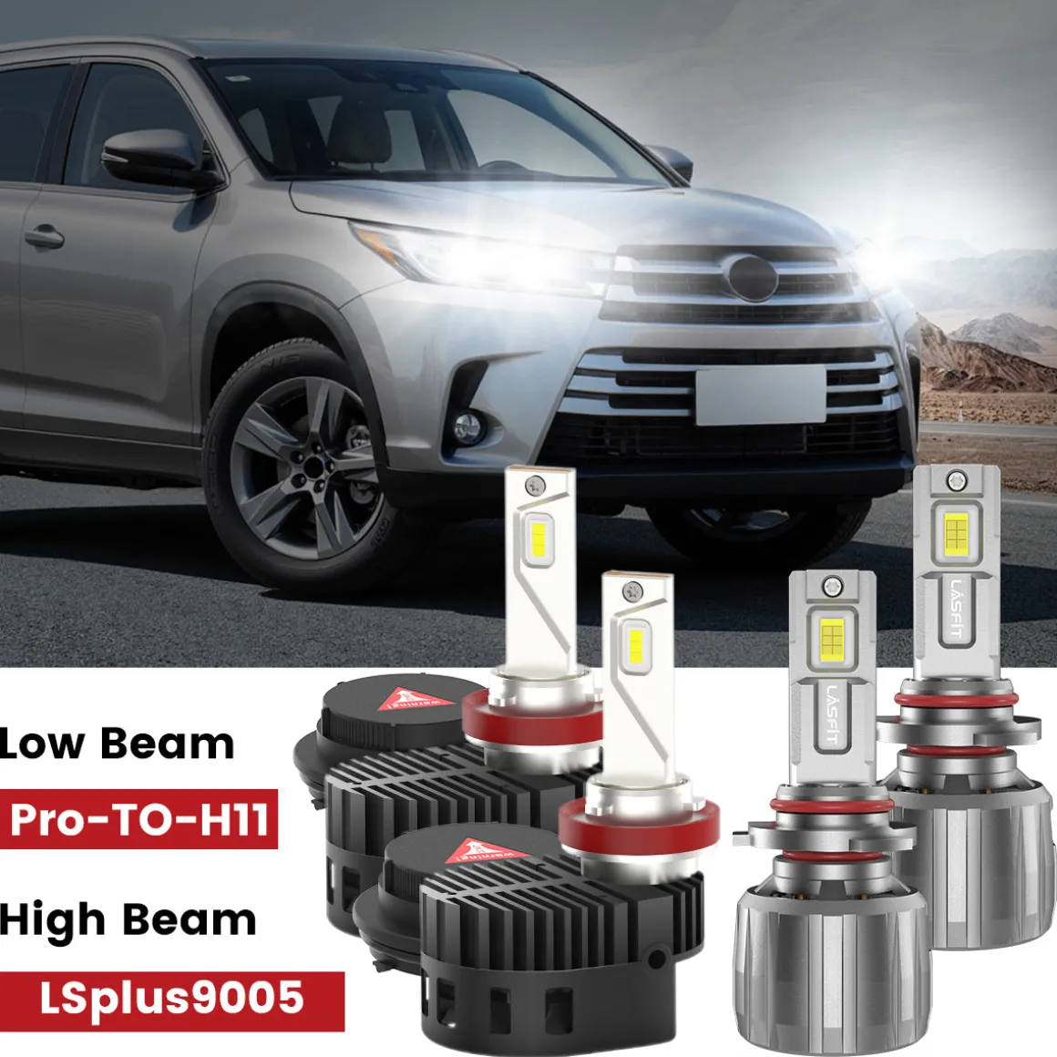 Custom Engineered for 2017-2019 Toyota Highlander LED Bulbs Upgrade | Tested and Verified