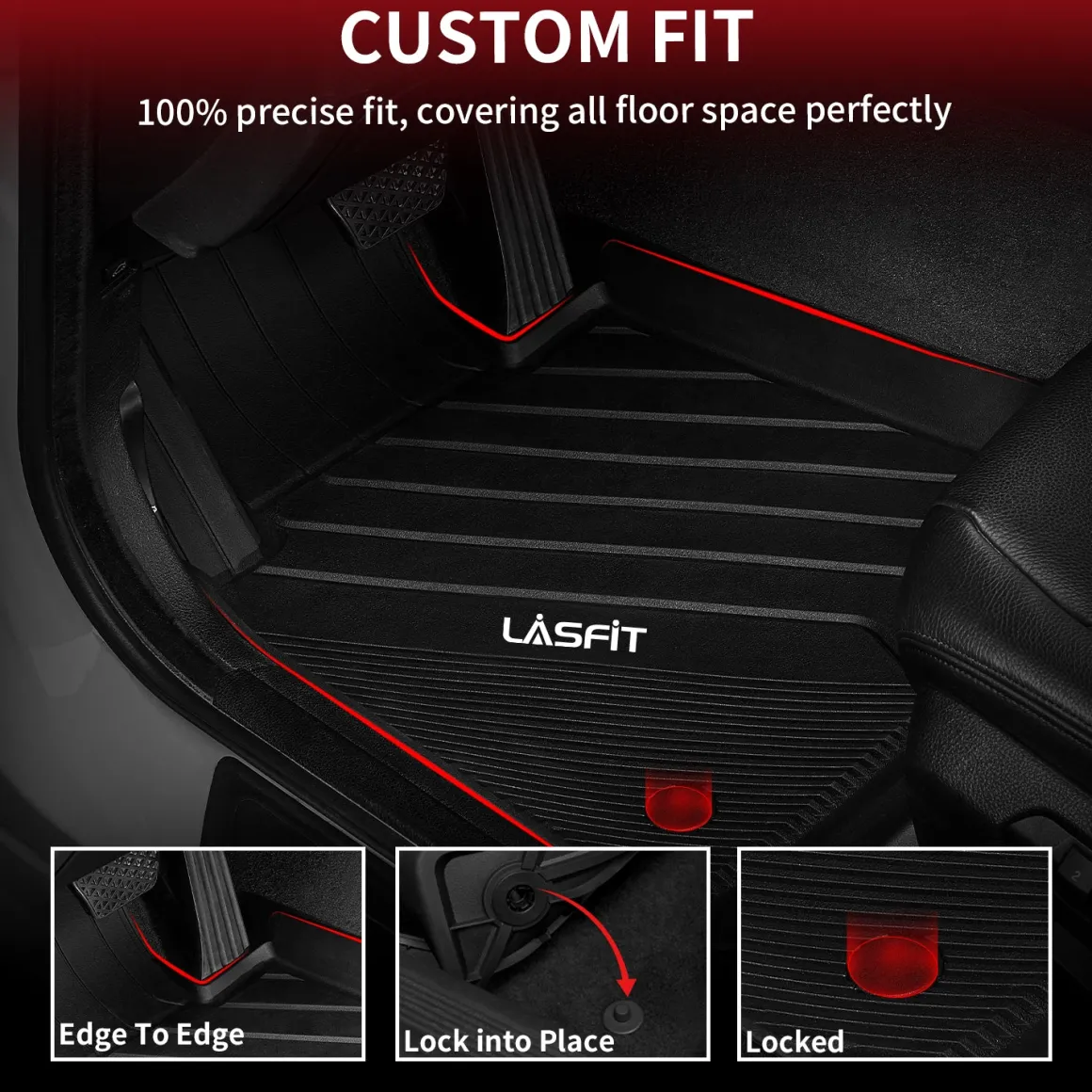 Fit for 2012-2018 BMW 3 Series Floor Mats, Fit sedan & RWD Only, Don't Fit XDrive or GT
