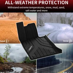 Fit for 2024-2027 BMW 5 Series G60 530i & 540i Floor Mats, Fit Gasoline Only