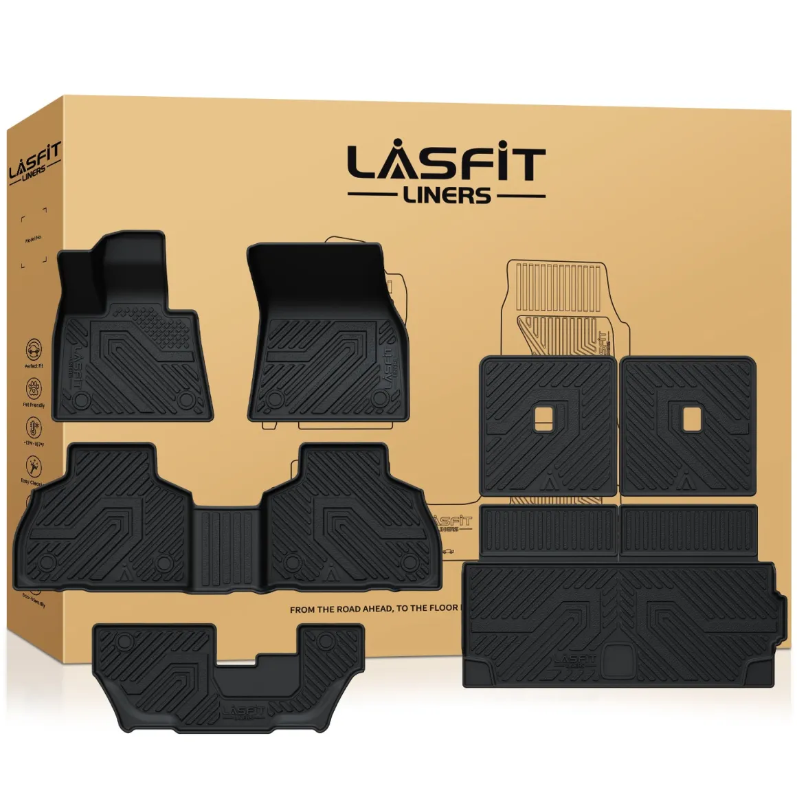 Fit for 2019-2027 BMW X7 Floor Mats, Fit 7 Seats Only, Not Fit 6 Seats
