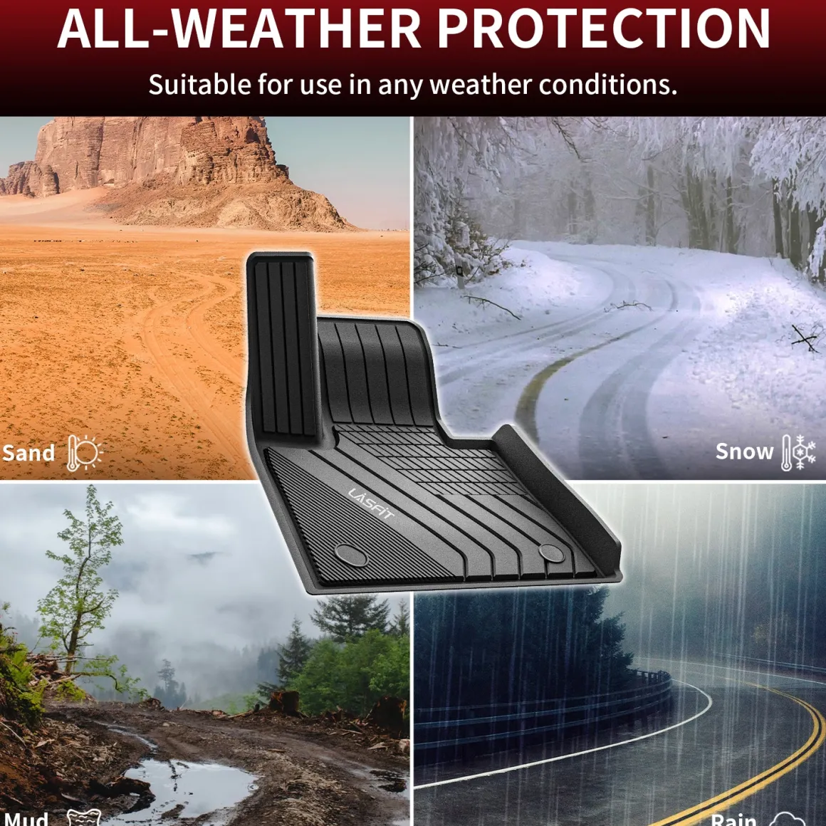 Fit for 2019-2027 BMW X7 Floor Mats, Fit 7 Seats Only, Not Fit 6 Seats