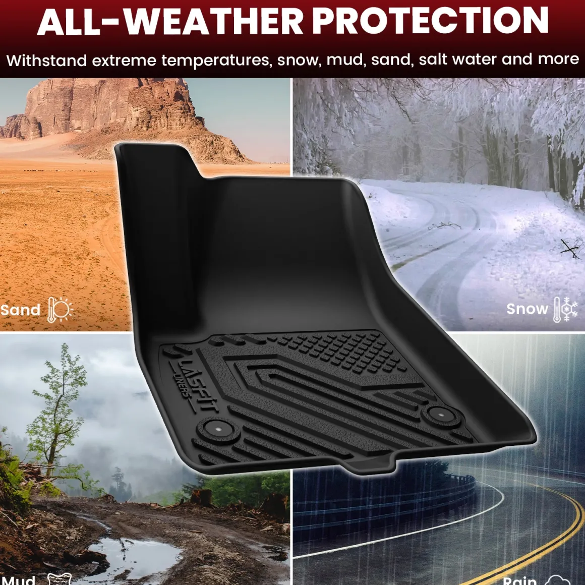 Fit for 2020-2025 Cadillac XT6 Floor Mats & Seatback & Cargo Mat, Fit 7-seater Only