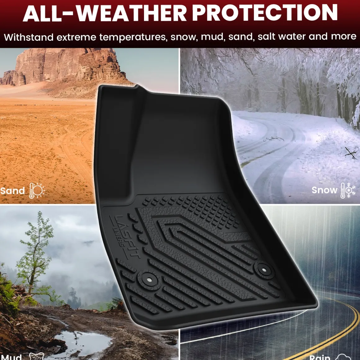 Fit for 2019-2026 Chevrolet Blazer Floor Mats & Cargo Mat, Fit Gasoline Only & Without Optional Cargo Management System