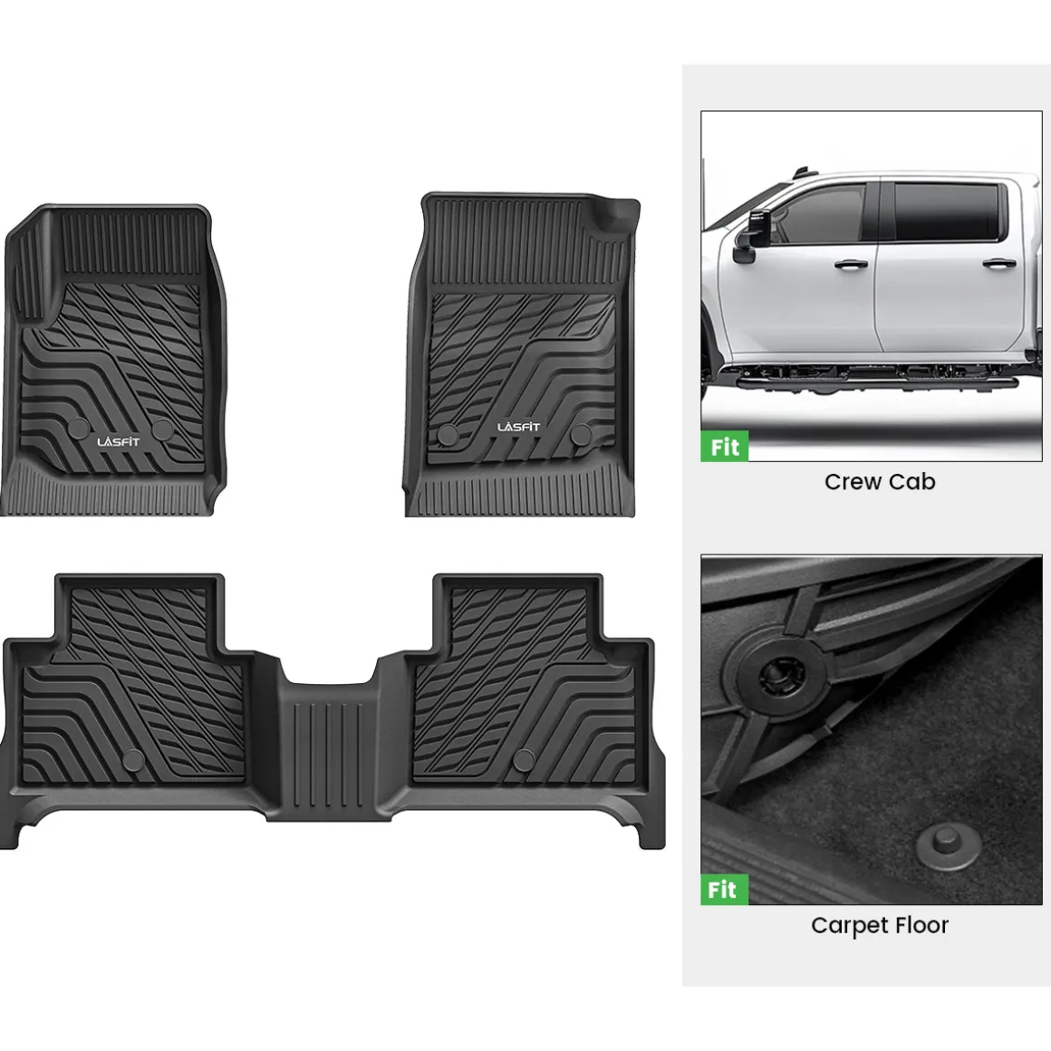 Fit for 2015-2022 Chevrolet Colorado Floor Mats, Fit Carpet Floor Only