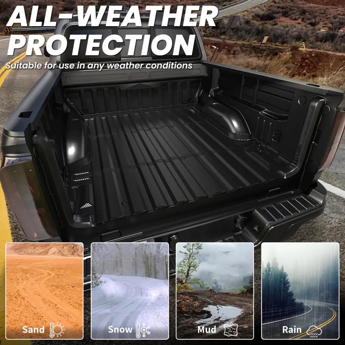 Fit for 2015-2022 Chevrolet Colorado 5.1FT Short Bed Mat or Tailgate Mat