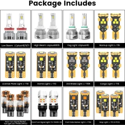 Fit for 2015-2022 Chevrolet Colorado LED Bulbs Upgrade | Tested and Verified