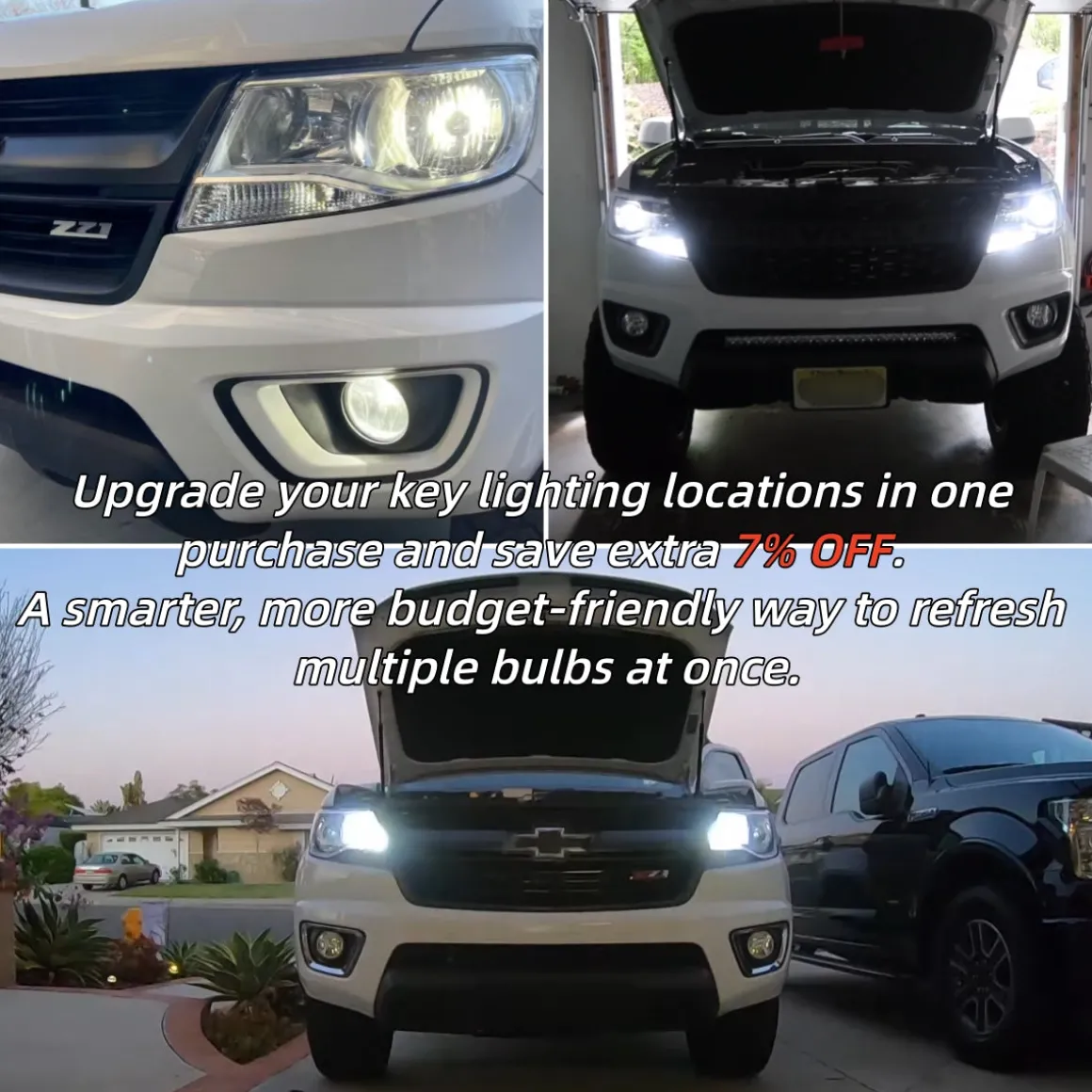 Fit for 2015-2022 Chevrolet Colorado LED Bulbs Upgrade | Tested and Verified