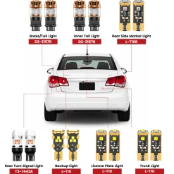 Fit for 2011-2015 Chevrolet Cruze LED Bulbs Upgrade