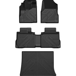 Fit for 2012-2017 Chevrolet Equinox Floor Mats & Cargo Mat, Only Fit Second Row Seats Sliding Backwards