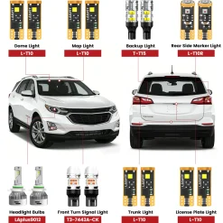 Fit for 2018-2021 Chevrolet Equinox LED Bulbs Upgrade | Tested and Verified