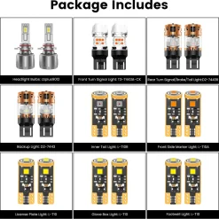 Fit for 2014-2020 Chevrolet Impala The Brightest LED Bulbs Upgrade