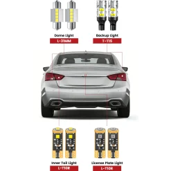 Fit for 2014-2020 Chevrolet Impala The Brightest LED Bulbs Upgrade