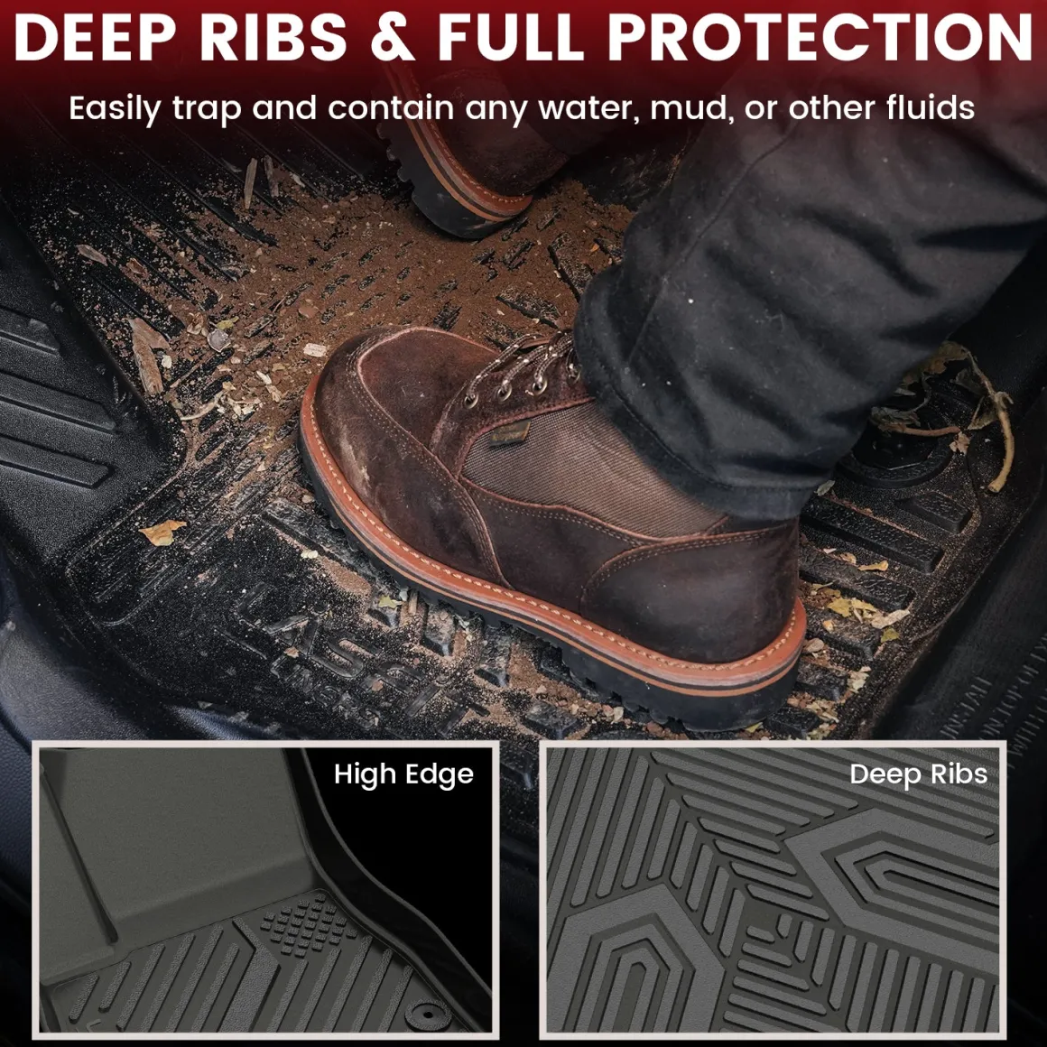 Fit for 2016-2025 Chevrolet Malibu Floor Mats & Cargo Mat, Don't Fit Hybrid or 2016 Malibu Limited