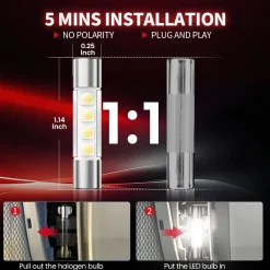 Fit for 2019-2025 Chevrolet Malibu LED Bulbs Upgrade | Tested and Verified