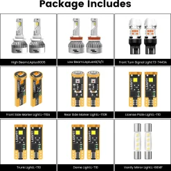 Fit for 2019-2025 Chevrolet Malibu LED Bulbs Upgrade | Tested and Verified
