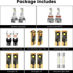 Fit for 2019-2025 Chevrolet Malibu LED Bulbs Upgrade | Tested and Verified