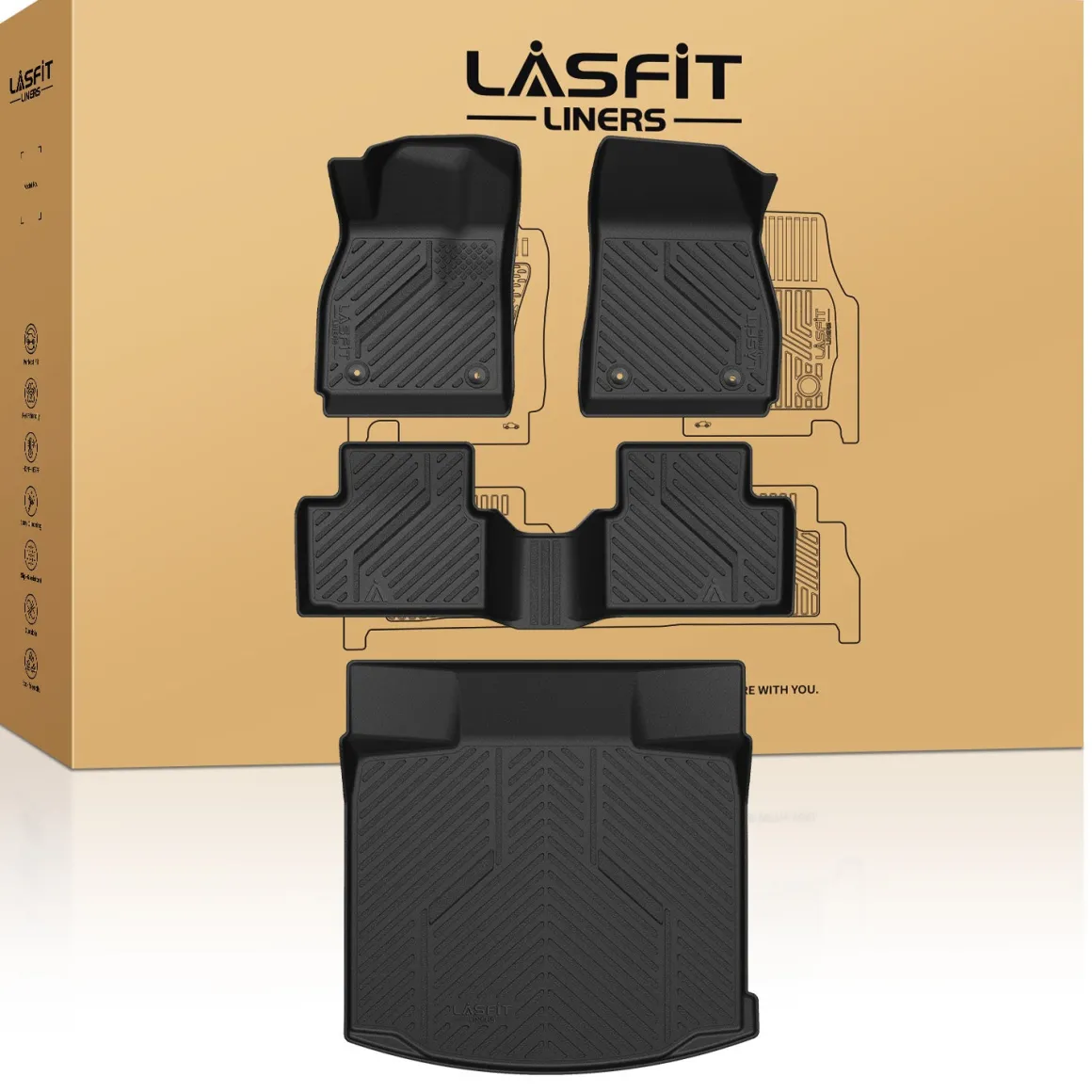 Fit for 2016 Chevrolet Malibu Limited Floor Mats & Cargo Mat