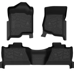 Fit for 2007-2013 Chevrolet Silverado 1500 Crew Cab Floor Mats, Fit Bucket Seat & Gas Only