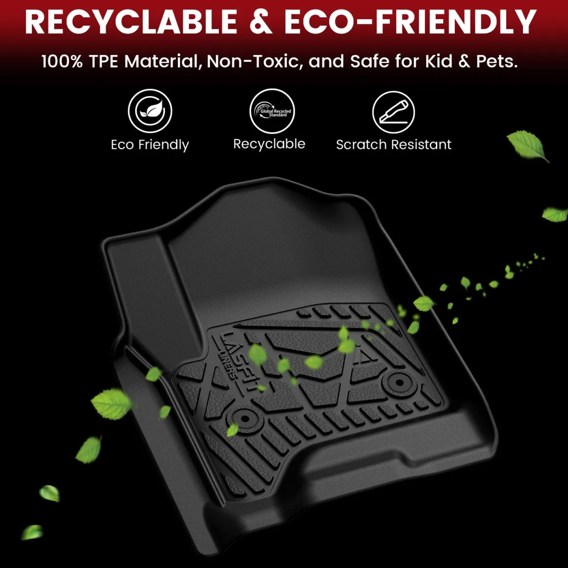 Fit for 2014-2018 Chevrolet Silverado 1500 Floor Mats, Fit Carpet Floor & Without 4*4 Shifter Only