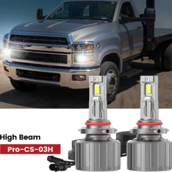 Fit for 2019-2025 Chevrolet Silverado 4500HD 5500HD 6500HD Custom LED bulbs w/Dust Cover