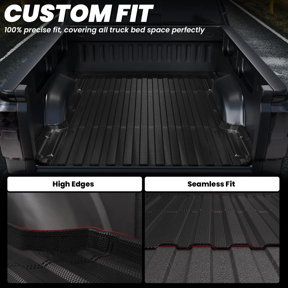 Fit for 2007-2019 Chevrolet Silverado 2500HD 3500HD Heavy Duty 6.5FT(Standard Box) Bed Mat