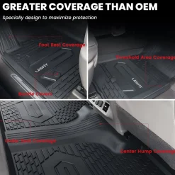 Fit for 2020-2026 Chevrolet Silverado 2500HD 3500HD Floor Mats, Fit Carpet Floor Only