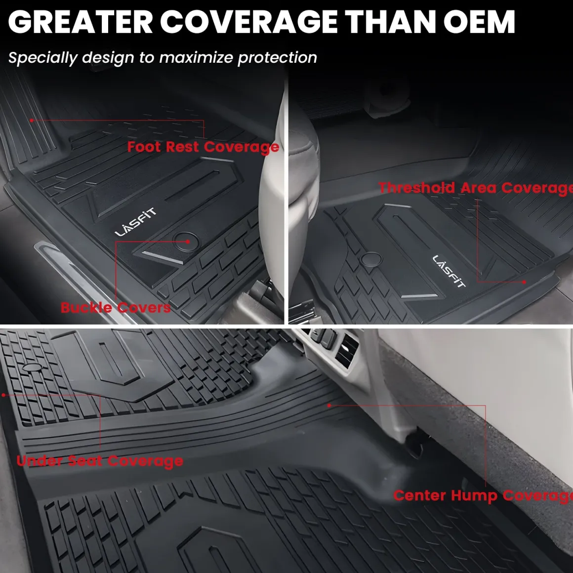 Fit for 2020-2026 Chevrolet Silverado 2500HD 3500HD Floor Mats, Fit Carpet Floor Only